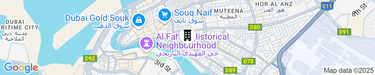 Map for Radisson Blu Hotel, Dubai Deira Creek