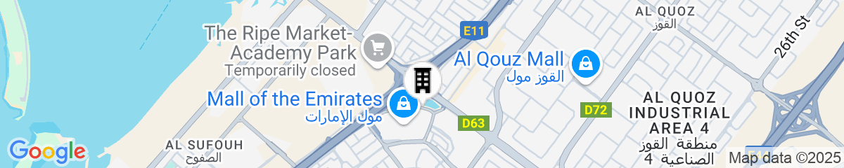Map for Sheraton Mall of the Emirates Hotel, Dubai