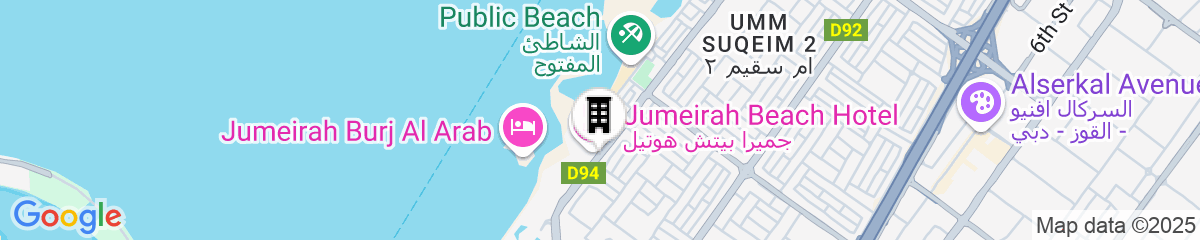 Map for Jumeirah Beach Hotel Dubai