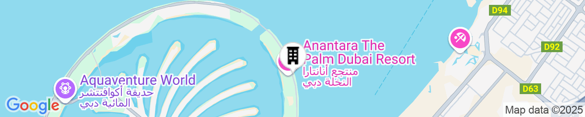 Map for Anantara The Palm Dubai Resort