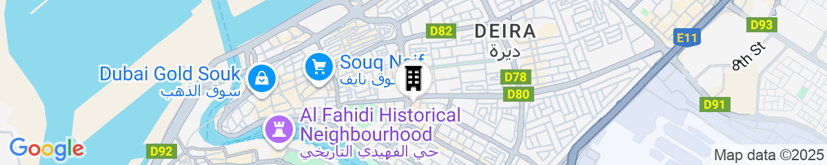 Map for Swissotel Al Ghurair