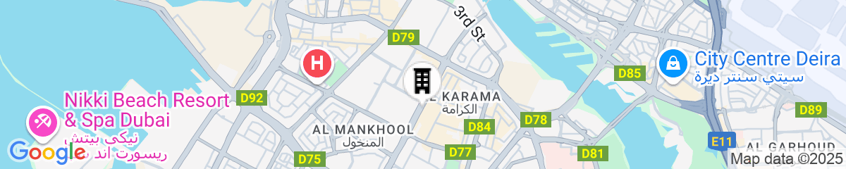 Map for Park Regis Kris Kin Hotel Dubai