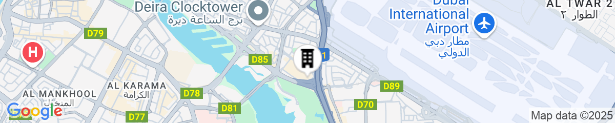 Map for Pullman Dubai Creek City Centre