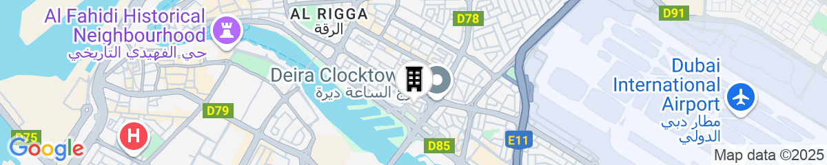 Map for Marriott Executive Apartments Dubai Creek