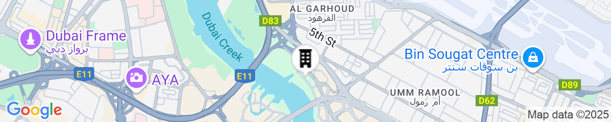 Map for InterContinental Residence Suites Dubai Festival City by IHG
