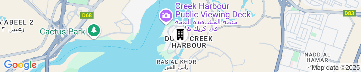 Map for Palace Dubai Creek Harbour