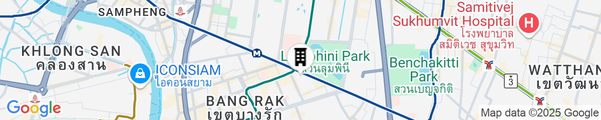 Map for Dusit Thani Bangkok