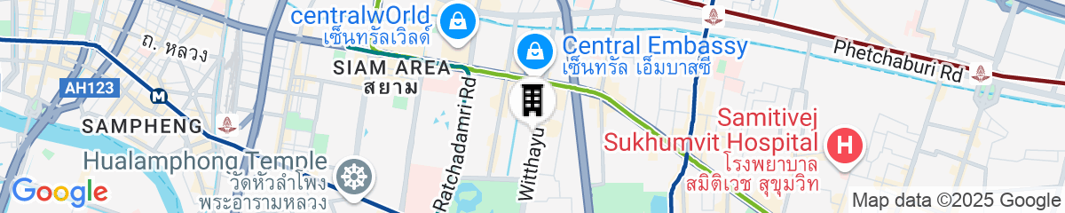 Map for Oriental Residence Bangkok