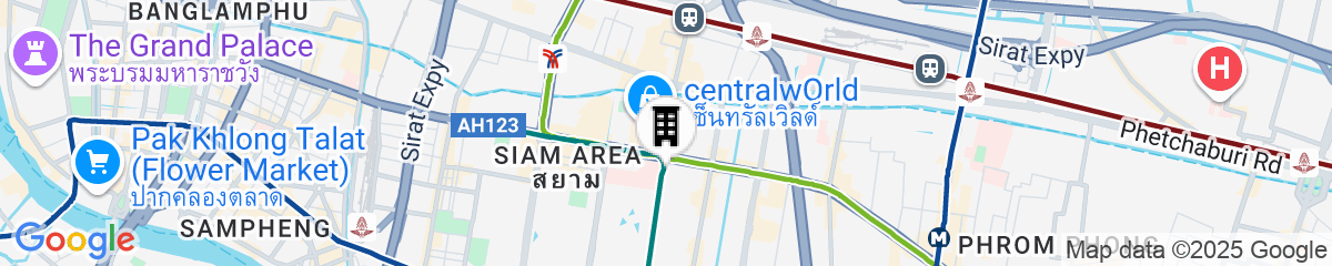 Map for Grand Hyatt Erawan Bangkok