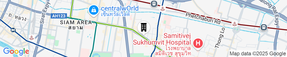 Map for Hyatt Regency Bangkok Sukhumvit