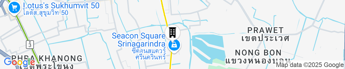 Map for Dusit Princess Srinakarin