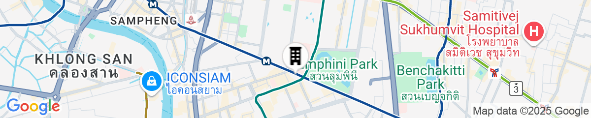 Map for Crowne Plaza Bangkok Lumpini Park by IHG