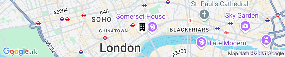 Map for The Savoy