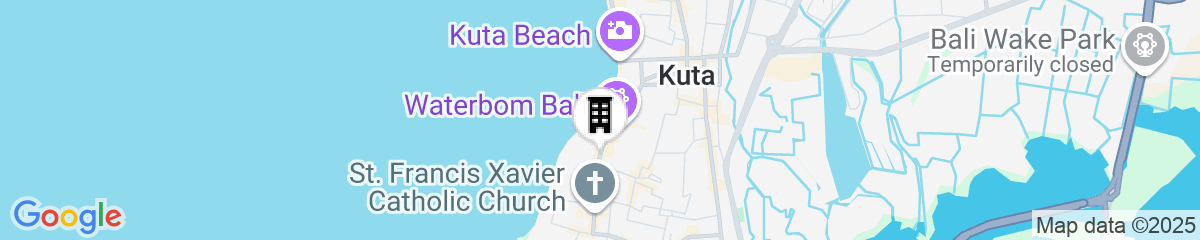 Map for The Anvaya Beach Resort Bali