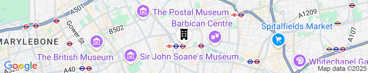 Map for The Rookery Hotel
