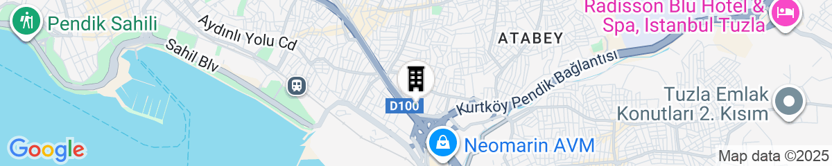 Map for Istanbul Marriott Hotel Pendik