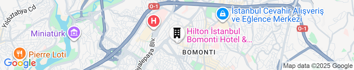 Map for Hilton Istanbul Bomonti Hotel & Conference Center