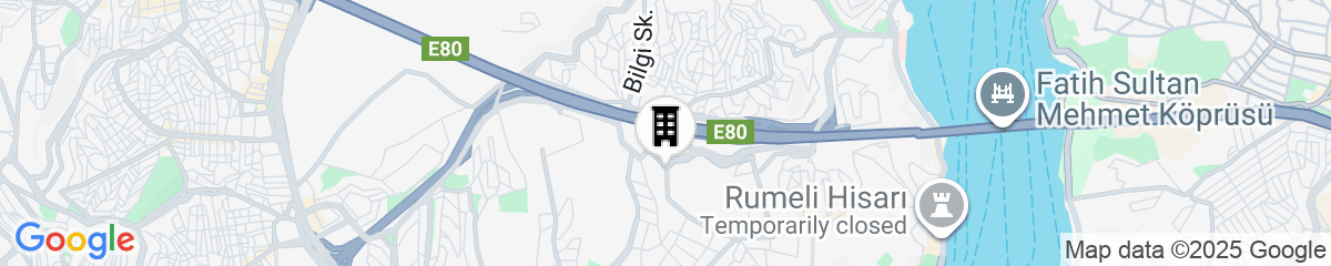 Map for Le Meridien Istanbul Etiler