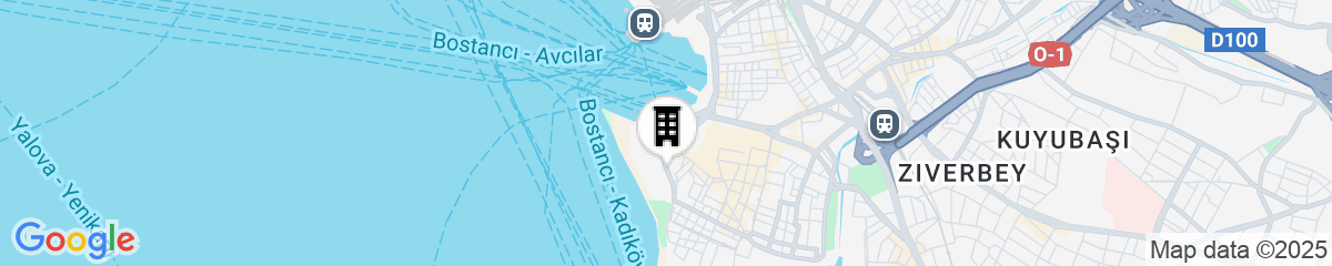 Map for Doubletree by Hilton Istanbul Moda