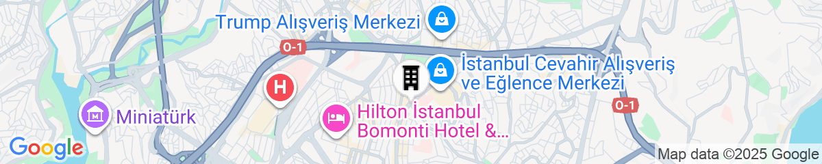 Map for Radisson Blu Hotel, Istanbul Sisli