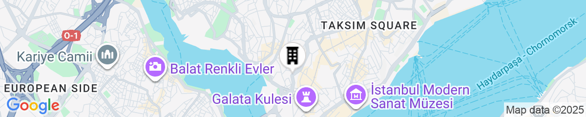 Map for Radisson Blu Hotel Istanbul Pera