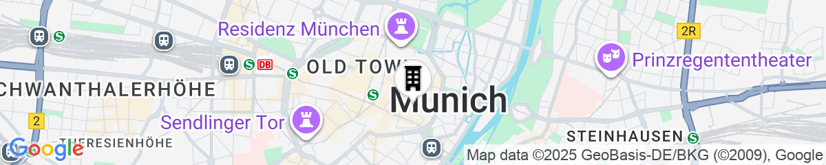 Map for Mandarin Oriental, Munich