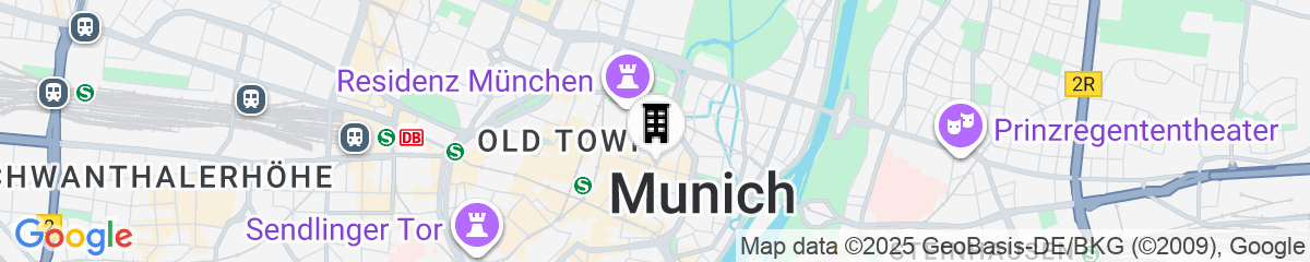 Map for Hotel Vier Jahreszeiten Kempinski München
