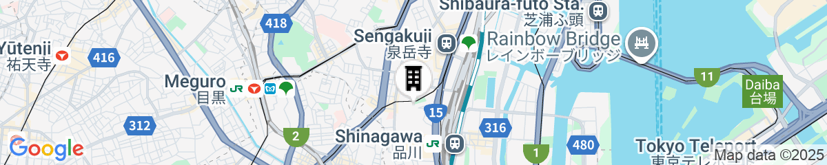 Map for Takanawa Hanakohro - in Grand Prince Hotel Takanawa