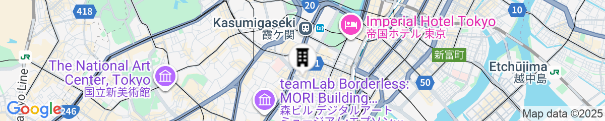 Map for Andaz Tokyo Toranomon Hills - a concept by Hyatt