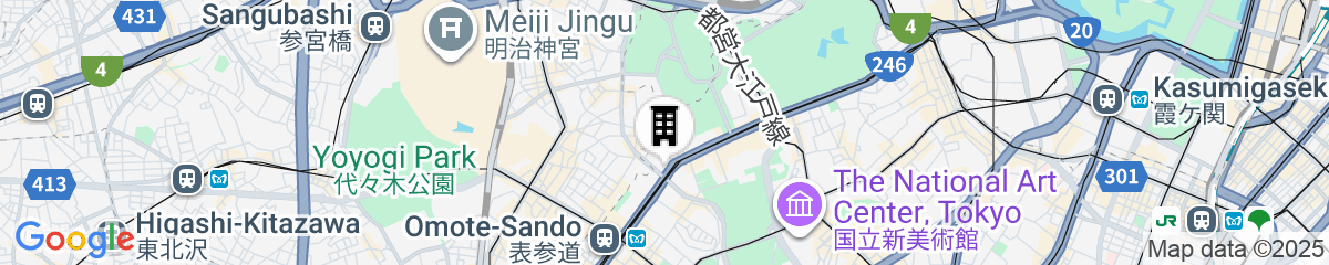 Map for The Aoyama Grand Hotel