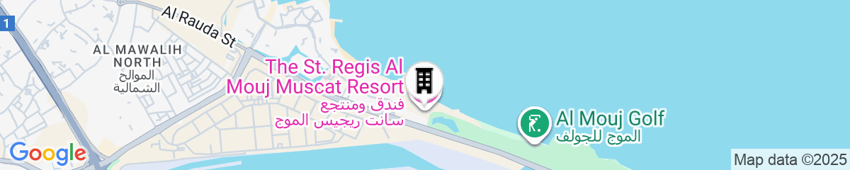 Map for The St. Regis Al Mouj Muscat Resort