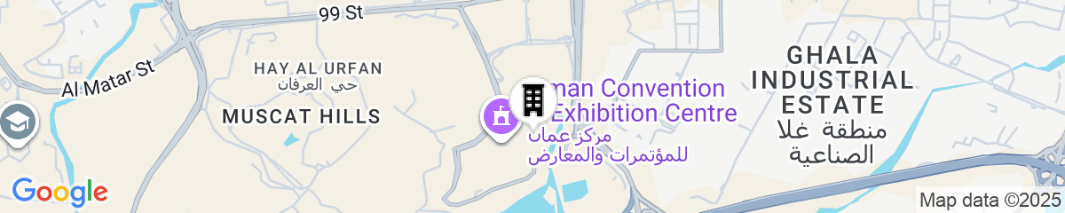 Map for JW Marriott Hotel Muscat