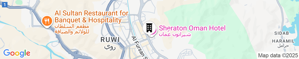 Map for Sheraton Oman Hotel