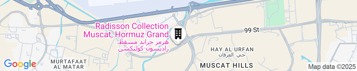 Map for Radisson Collection Muscat, Hormuz Grand
