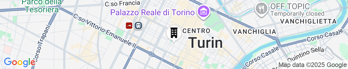 Map for Hilton Turin Centre