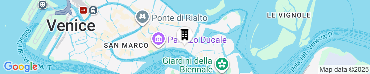 Map for Hotel Gabrielli - Starhotels Collezione 