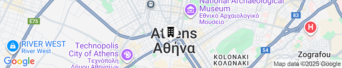 Map for Adia Aluma Athens, Curio Collection By Hilton