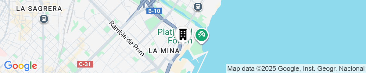 Map for SLS Barcelona