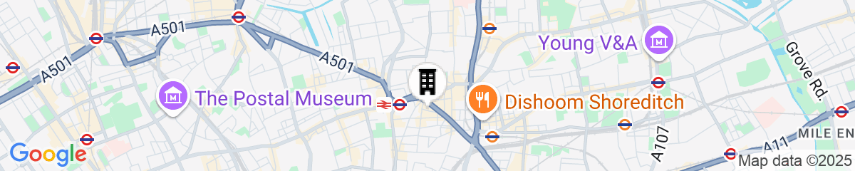Map for Nobu Hotel London Shoreditch