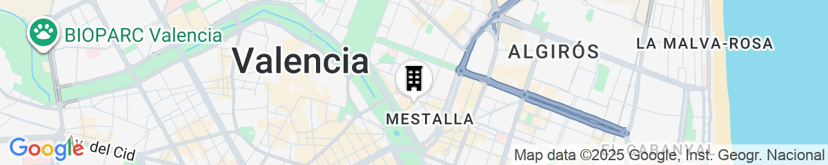 Map for The Westin Valencia